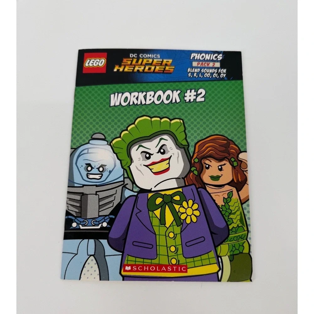 LEGO DC Comics Super Heroes Phonics Pack 2 Scholastic Readers Workbooks Set of 6